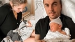 Paige Price and Frankie Muniz with son Mauz. 