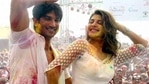 Jacqueline Fernandez and Sushant Singh Rajput celebrated Holi in Mumbai. (PTI) Jacqueline Fernandez and Sushant Singh Rajput celebrated Holi in Mumbai. (PTI)