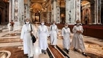 Only about 120 faithful, including nuns and a few families, attended and were socially-distanced.(AFP file photo. Representative image) Only about 120 faithful, including nuns and a few families, attended and were socially-distanced.(AFP file photo. Representative image)