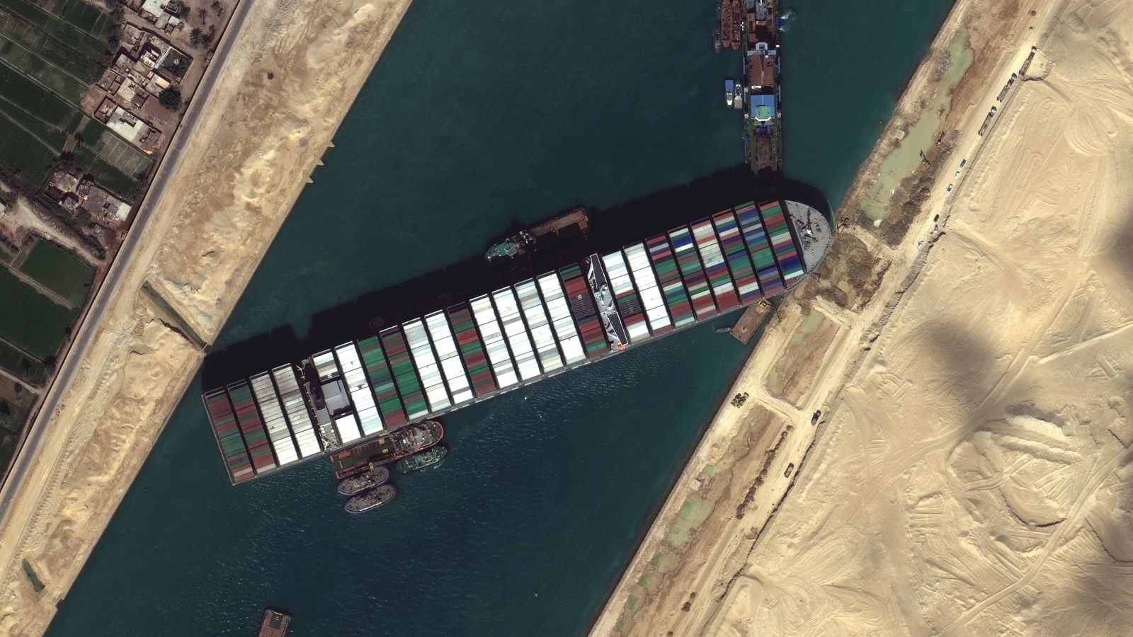 'We've made friends with it already': Villagers on ship blocking Suez Canal