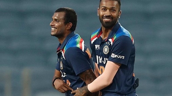 T Natarajan dismissed the dangerous Ben Stokes. (REUTERS)