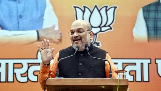 Union Home Minister Amit Shah addresses a press conference, at his residence in New Delhi on Sunday. (ANI Photo) Union Home Minister Amit Shah addresses a press conference, at his residence in New Delhi on Sunday. (ANI Photo)