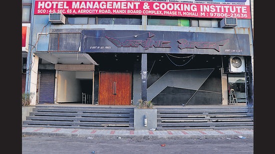 The club, Walking Street, in Phase 11, Mohali, was found operating through the back door. (HT File Photo)