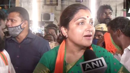 Khushbu Sundar’s remark comes in line with the BJP's promises made in the Tamil Nadu poll manifesto. (ANI Photo )