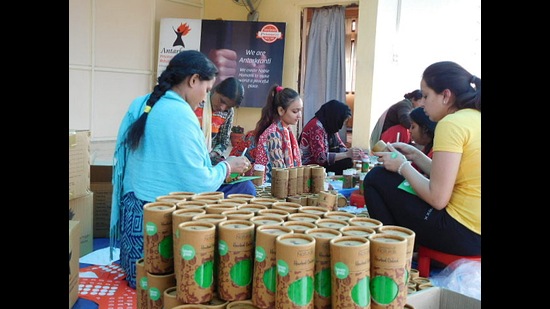 A number of Delhi-based NGOs have employed underprivileged people to make organic colours under different initiatives. A number of Delhi-based NGOs have employed underprivileged people to make organic colours under different initiatives.