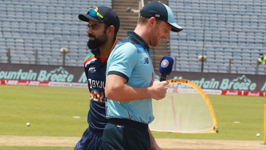 Virat Kohli and Jos Buttler react to the Indian skipper losing yet another toss. (Twitter (BCCI))