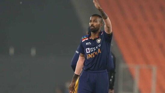 Hardik Pandya bowled quite a bit in the T20Is against England. (BCCI)
