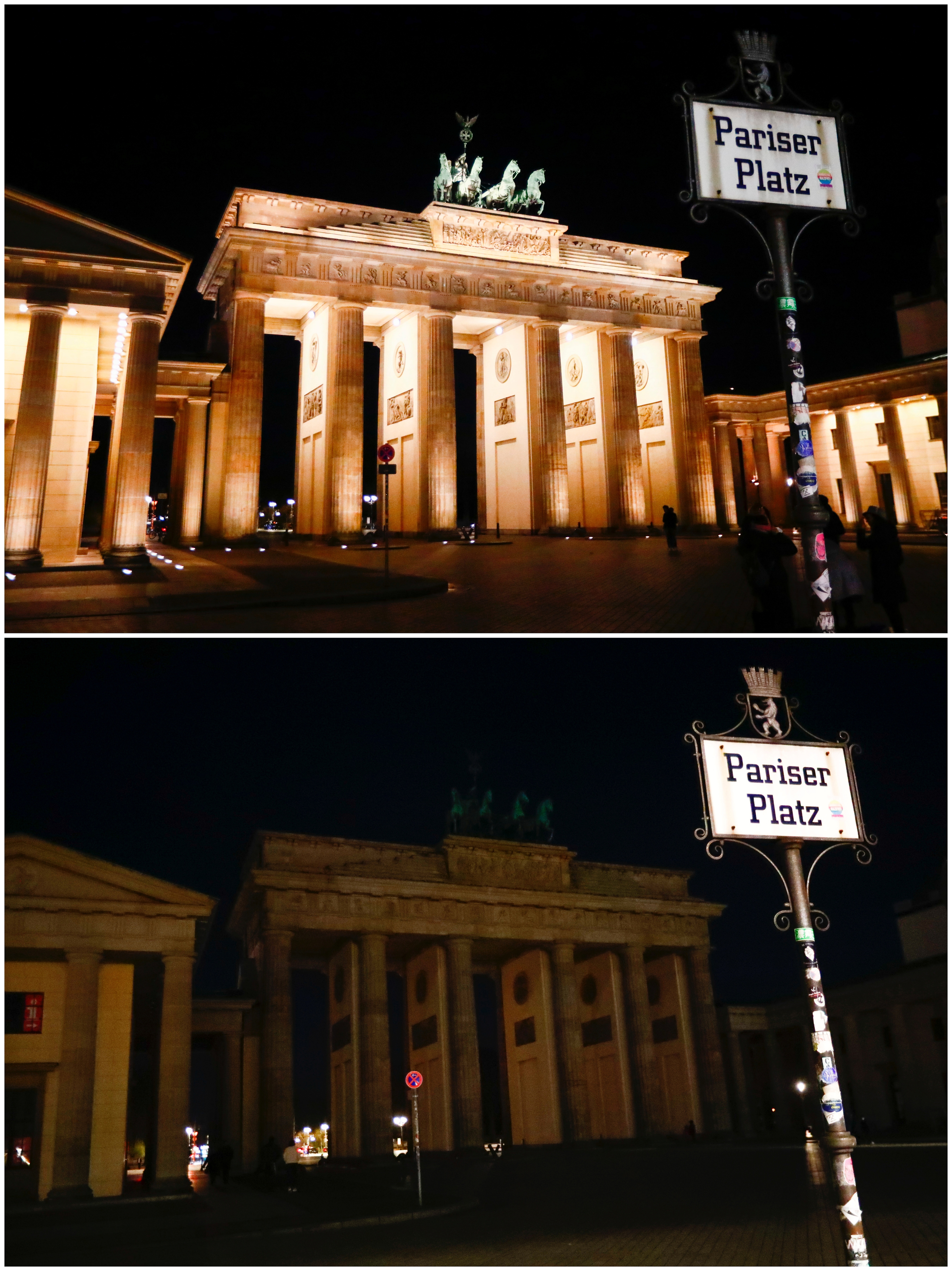 The Brandenburg Gate during Earth Hour in Berlin, Germany. (Reuters)