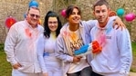 Priyanka Chopra and Nick Jonas joined her in-laws to celebrate Holi in London. Priyanka Chopra and Nick Jonas joined her in-laws to celebrate Holi in London.