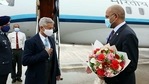 External Affairs Minister Dr S Jaishankar being welcomed during his visit to Dushanbe on Monday.(ANI) External Affairs Minister Dr S Jaishankar being welcomed during his visit to Dushanbe on Monday.(ANI)