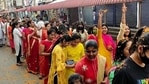 Devotees of Lord Krishna taking out a procession in Assam Dibrugarh on the occasion of Holi. (ANI Photo ) Devotees of Lord Krishna taking out a procession in Assam Dibrugarh on the occasion of Holi. (ANI Photo )