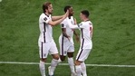 Harry Kane and his teammates celebrate England's goal. (England Football/Twitter) Harry Kane and his teammates celebrate England's goal. (England Football/Twitter)