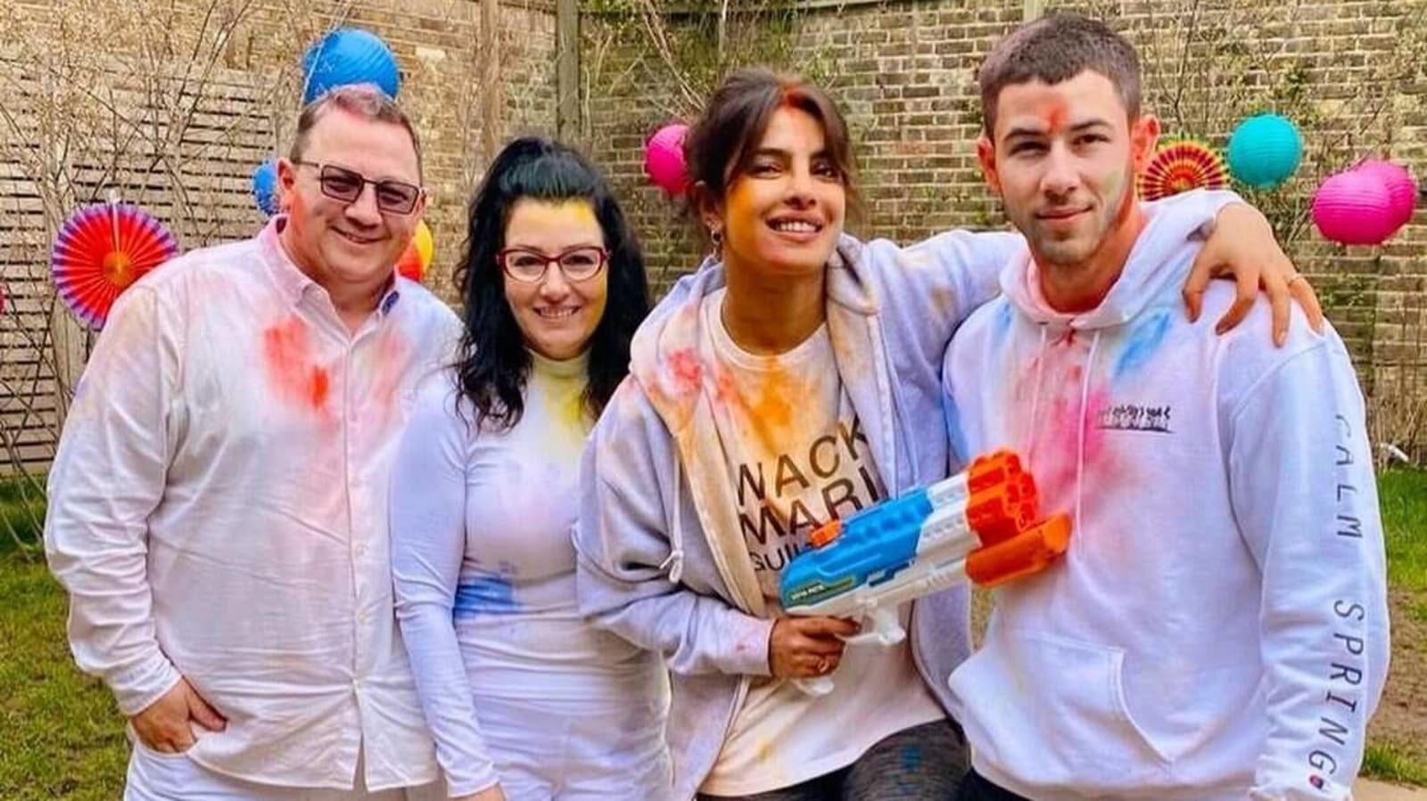 Holi 2021: Priyanka Chopra's celebration with Nick Jonas, in-laws was all about flowers, colours and giant pichkaris