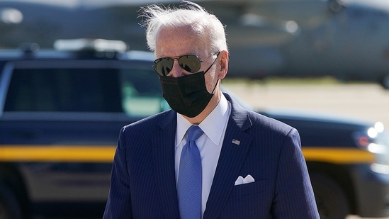US President Joe Biden at New Castle Airport in New Castle, Delaware, US on March 26, 2021. (Reuters File Photo )