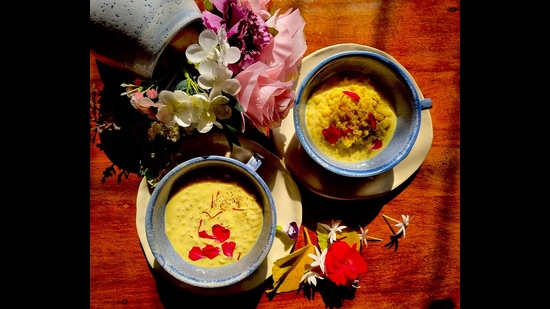 Boiled barley are added to the Barley Thandai to make it unique and delicious. (Photo: vinsplate/Instagram)