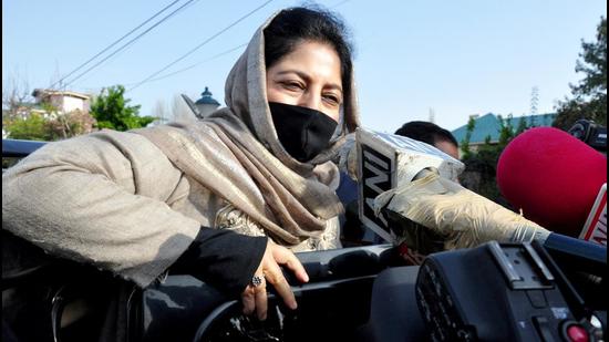 Former Jammu and Kashmir chief minister and Peoples Democratic Party president Mehbooba Mufti. (ANI)