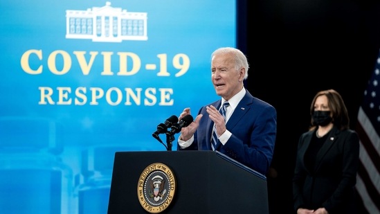 President Joe Biden doubled his goal for vaccines last week after the US reached his initial target six weeks early.(Bloomberg)