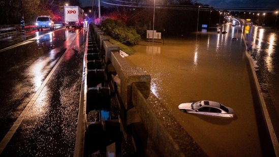 Four others died in Nashville and dozens more had to be rescued after the city received more than seven inches of rain, the second-highest two-day rainfall total ever recorded, Mayor John Cooper said at a news conference Sunday.(AP)