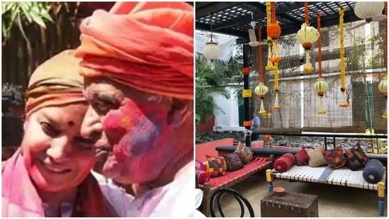 Shabana Azmi and Javed Akhtar throw fun Holi parties.