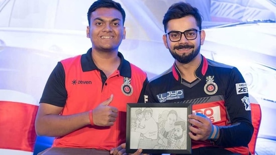 Prathamesh Avachare is the co-founder of Virat Gang and RCB Bold Brigade. (HT) Prathamesh Avachare is the co-founder of Virat Gang and RCB Bold Brigade. (HT)