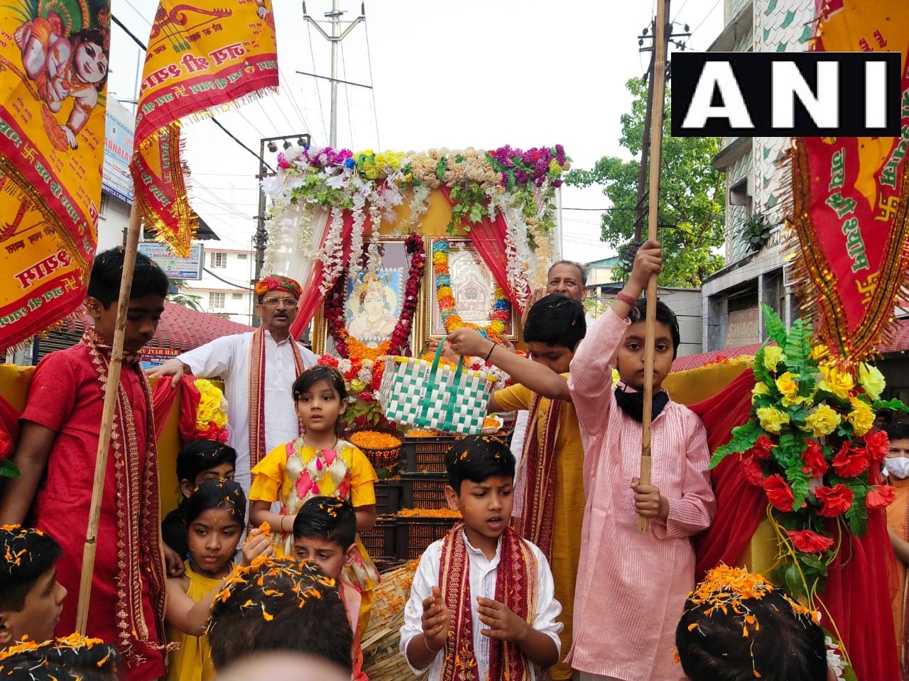 Holi celebration in Assam (ANI Photo ) Holi celebration in Assam (ANI Photo )
