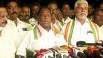 If the BJP is given a chance by the people, the separate identity of Puducherry will be lost, said V Narayanasamy. (ANI Photo)
