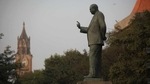 The SDM and police officials pacified the protesters, assuring that a new statue of BR Ambedkar would be installed at the earliest. (Hindustan Times) The SDM and police officials pacified the protesters, assuring that a new statue of BR Ambedkar would be installed at the earliest. (Hindustan Times)