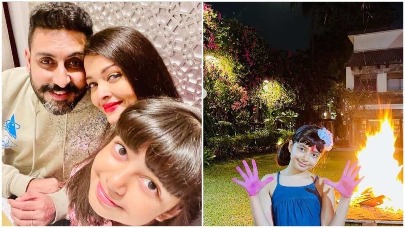 Aishwarya Rai shares pics from her Holi celebrations with Aaradhya, offers a look at her grand home