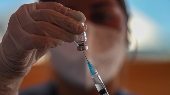 China’s vaccination drive has so far lagged the US and European countries, with only 107 million of its residents, or 3.8% of the population, being administered the shots.(AP) China’s vaccination drive has so far lagged the US and European countries, with only 107 million of its residents, or 3.8% of the population, being administered the shots.(AP)