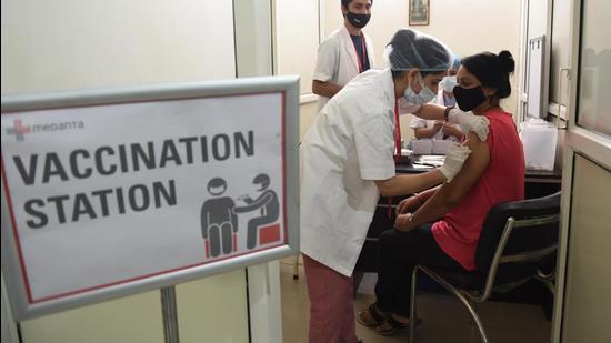 In a letter to district collectors, municipal commissioners and health officials, additional chief secretary of the health department, PK Mohapatra directed them to vaccinate those who are at the highest risk of being potential superspreaders. (HT PHOTO.) In a letter to district collectors, municipal commissioners and health officials, additional chief secretary of the health department, PK Mohapatra directed them to vaccinate those who are at the highest risk of being potential superspreaders. (HT PHOTO.)