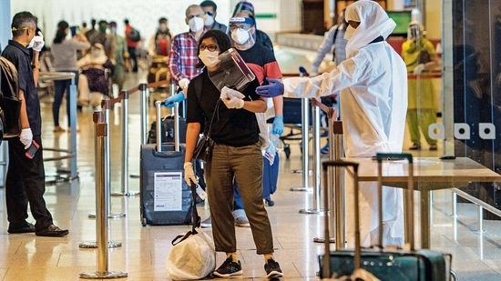 According to the DGCA, at least 15 passengers till date have been charged for violating Covid-19 norms in domestic and may be put on a “no-flying” list for a period of three months. (HT Photo) According to the DGCA, at least 15 passengers till date have been charged for violating Covid-19 norms in domestic and may be put on a “no-flying” list for a period of three months. (HT Photo)