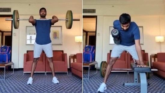 Bumrah working out in quarantine (Twitter)
