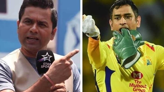 Aakash Chopra and MS Dhoni.(BCCI/ PTI) Aakash Chopra and MS Dhoni.(BCCI/ PTI)
