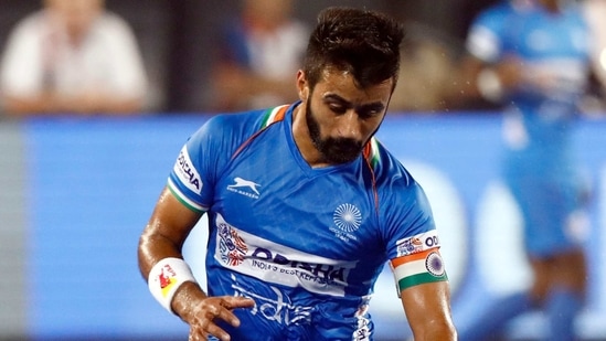 File image of India captain Manpreet Singh.(Hockey India) File image of India captain Manpreet Singh.(Hockey India)