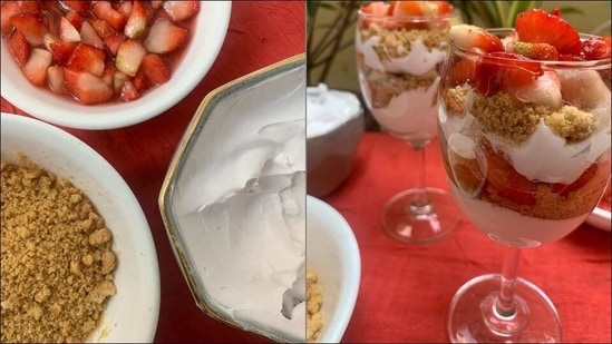 Recipe: Let a glass of Strawberry Parfait paint your Wednesday red with love(Instagram/whiskaway2020)
