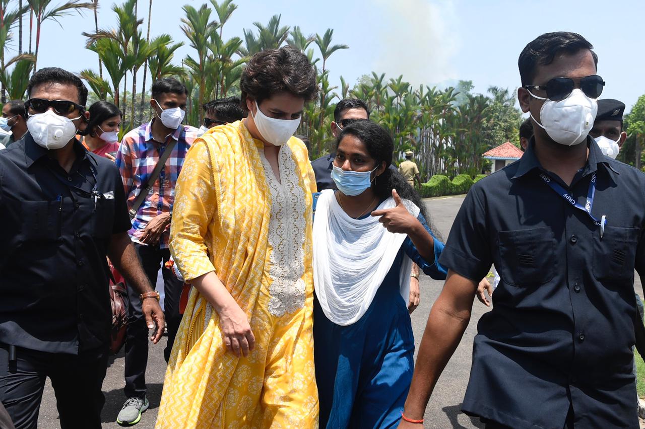 Twenty six-year-old Aritha is the youngest candidate in the poll arena in Kerala.(Photo: INCIndia/ Twitter) Twenty six-year-old Aritha is the youngest candidate in the poll arena in Kerala.(Photo: INCIndia/ Twitter)