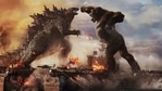 This image, published by Warner Bros. Entertainment, shows a scene from Godzilla vs. Kong.  (AP)
