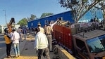 According to the police, the truck hit a scooter and then ran onto a pavement outside a homeless shelter in Kashmere Gate.(Sourced) According to the police, the truck hit a scooter and then ran onto a pavement outside a homeless shelter in Kashmere Gate.(Sourced)