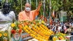 Yogi Adityanath also thanked the people of Tamil Nadu for contributing nearly <span class='webrupee'>₹</span>120 crore for the construction of the Ram Mandir at Ayodhya.(PTI) Yogi Adityanath also thanked the people of Tamil Nadu for contributing nearly <span class='webrupee'>₹</span>120 crore for the construction of the Ram Mandir at Ayodhya.(PTI)