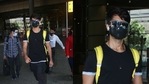 Shahid Kapoor spotted at the Mumbai airport on Tuesday. (Varinder Chawla) Shahid Kapoor spotted at the Mumbai airport on Tuesday. (Varinder Chawla)