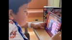 The image shows Nathan speaking to Mark Hamill via video call.(Twitter/@ChildrensLA) The image shows Nathan speaking to Mark Hamill via video call.(Twitter/@ChildrensLA)