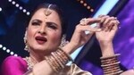 Rekha during her visit to Indian Idol 12 sets.(iNSTAGRAM)
