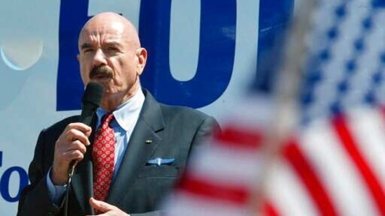 G. Gordon Liddy speaks at a rally in Washington. (AP) G. Gordon Liddy speaks at a rally in Washington. (AP)