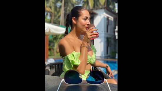 Malaika Arora in a vibrant green ensemble (Photo: Instagram/MalaikaAroraOfficial) Malaika Arora in a vibrant green ensemble (Photo: Instagram/MalaikaAroraOfficial)