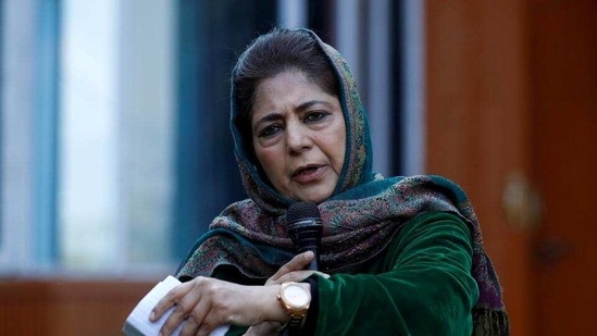 PDP chief Mehbooba Mufti. (HT File Photo) PDP chief Mehbooba Mufti. (HT File Photo)