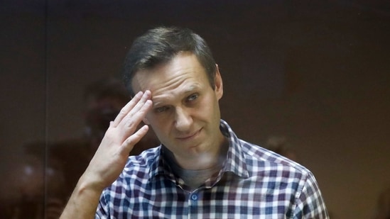 Last month, Navalny was sentenced to 2 1/2 years in prison for violating the terms of his probation during his convalescence in Germany. (AP file photo) Last month, Navalny was sentenced to 2 1/2 years in prison for violating the terms of his probation during his convalescence in Germany. (AP file photo)