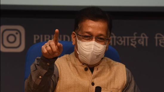 Health secretary Rajesh Bhushan. (HT file) Health secretary Rajesh Bhushan. (HT file)