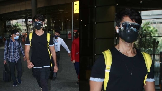 Shahid Kapoor spotted at the Mumbai airport on Tuesday. (Varinder Chawla) Shahid Kapoor spotted at the Mumbai airport on Tuesday. (Varinder Chawla)