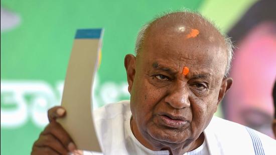 Former Prime Minister and JD(S) chief HD Deve Gowda was in his Bengaluru house when he contracted the infection (PTI)