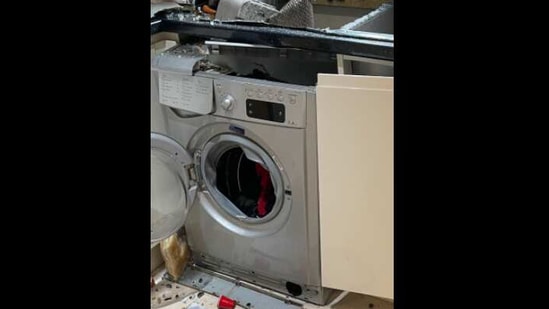 Woman Shocked After Washing Machine Explodes In The Kitchen Trending